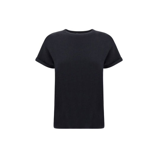 T-shirt Brunello Cucinelli in nylon nero