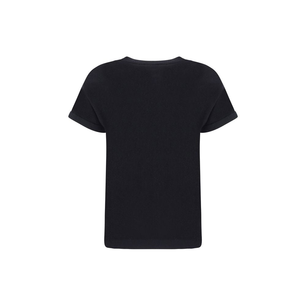 T-shirt Brunello Cucinelli en nylon noir