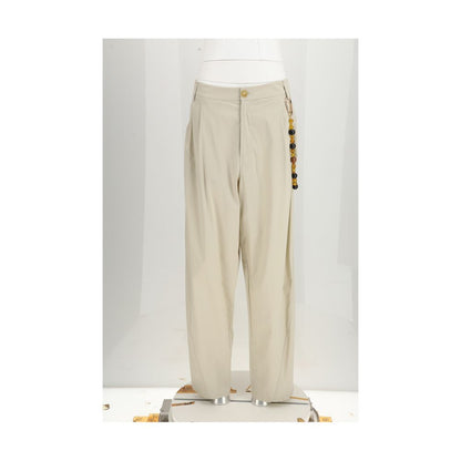 Darkpark Pantaloni Casual Beige in Cotone