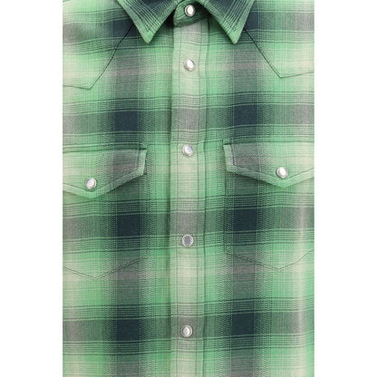 Camicia fantasia in cotone bicolore Tom Ford