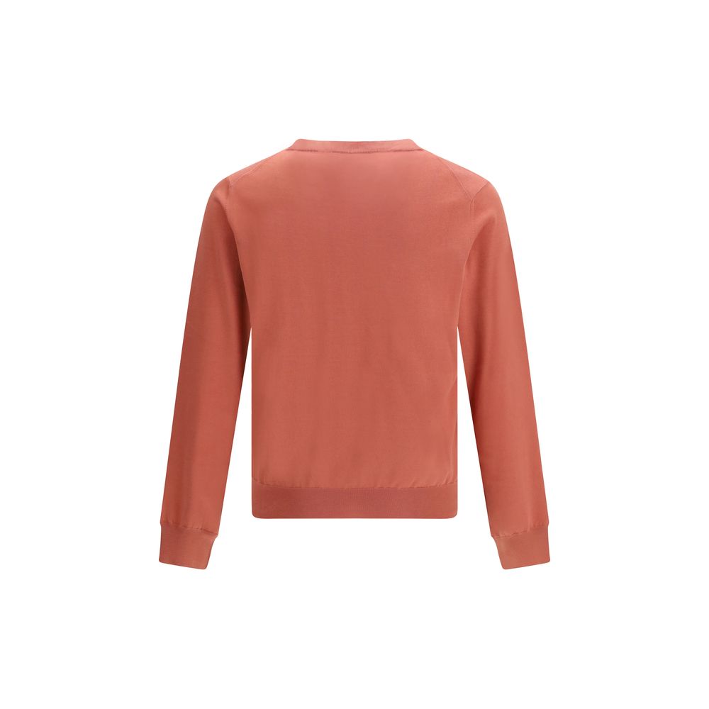 Sweat-shirt Brunello Cucinelli en coton orange