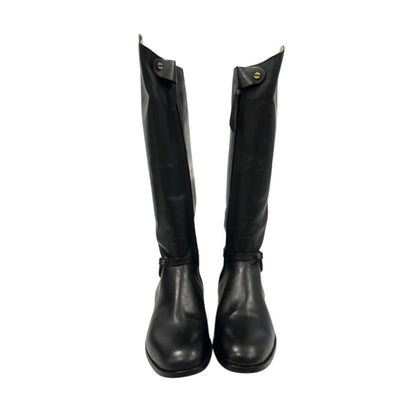 Bottes Borbonese en cuir noir pour femme