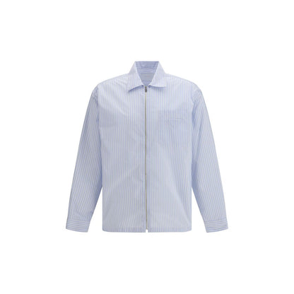 Camicia Prada in poliammide blu fantasia