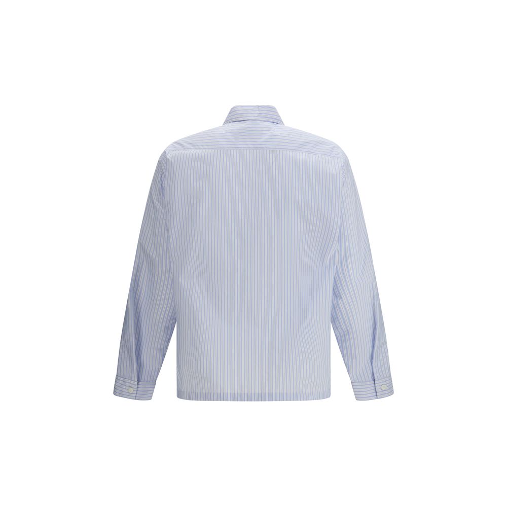 Camicia Prada in poliammide blu fantasia