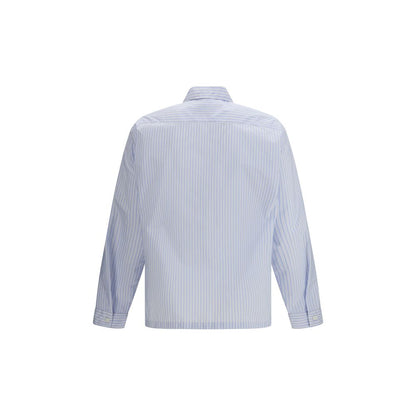 Camicia Prada in poliammide blu fantasia