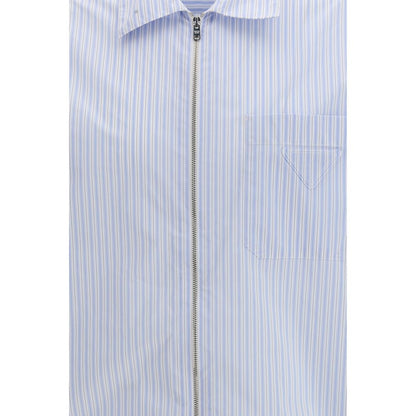 Camicia Prada in poliammide blu fantasia