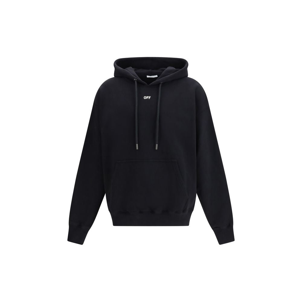 Felpa Off-White in cotone nera