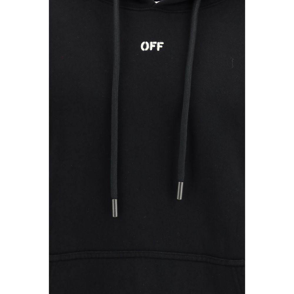 Felpa Off-White in cotone nera