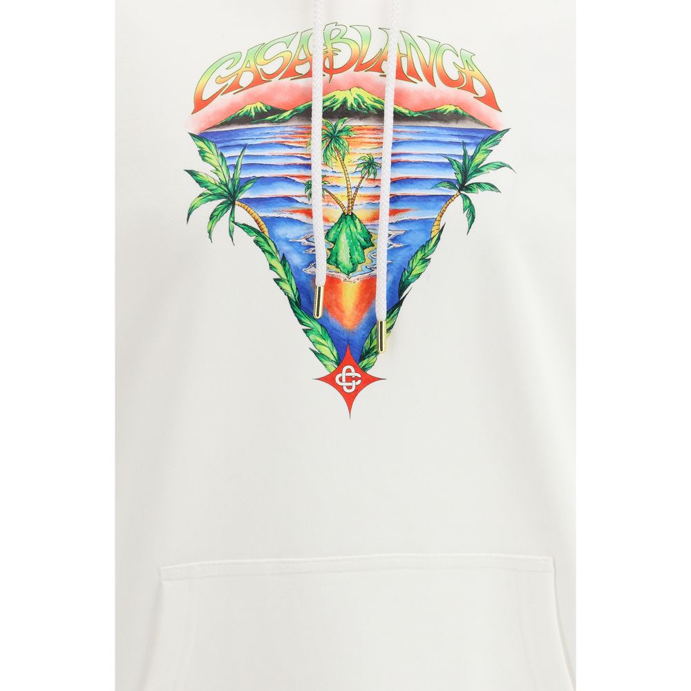 Sweat-shirt en coton blanc Casablanca
