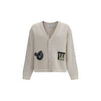 Cardigan in cotone beige Off-White