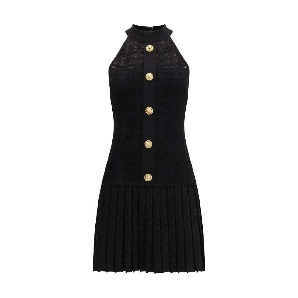 Abito da cocktail Balmain nero in viscosa