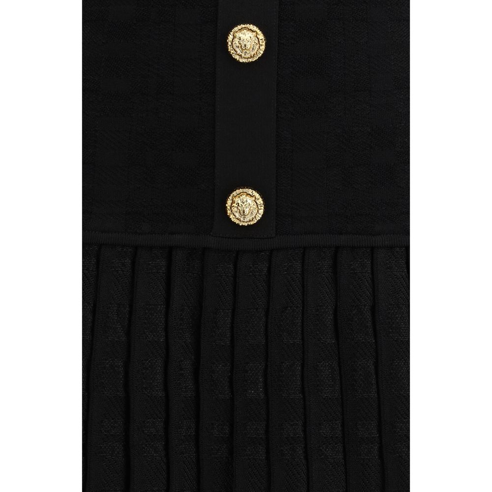 Abito da cocktail Balmain nero in viscosa