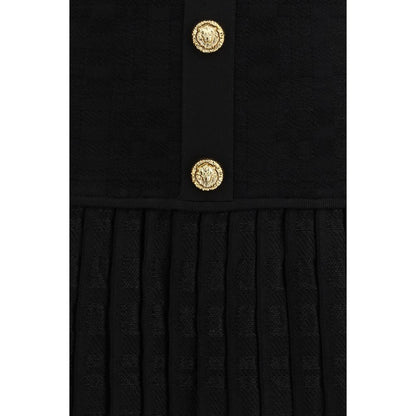 Abito da cocktail Balmain nero in viscosa