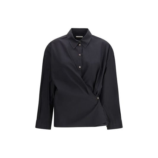 Camicia-vestito Lemaire in cotone nero