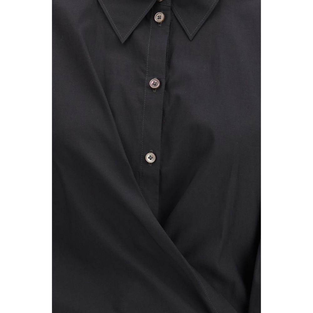 Chemise habillée Lemaire en coton noir