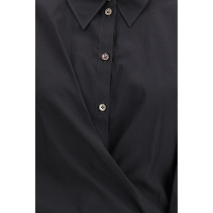 Chemise habillée Lemaire en coton noir