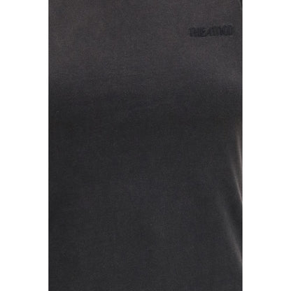 T-shirt smanicata The Attico in cotone nero