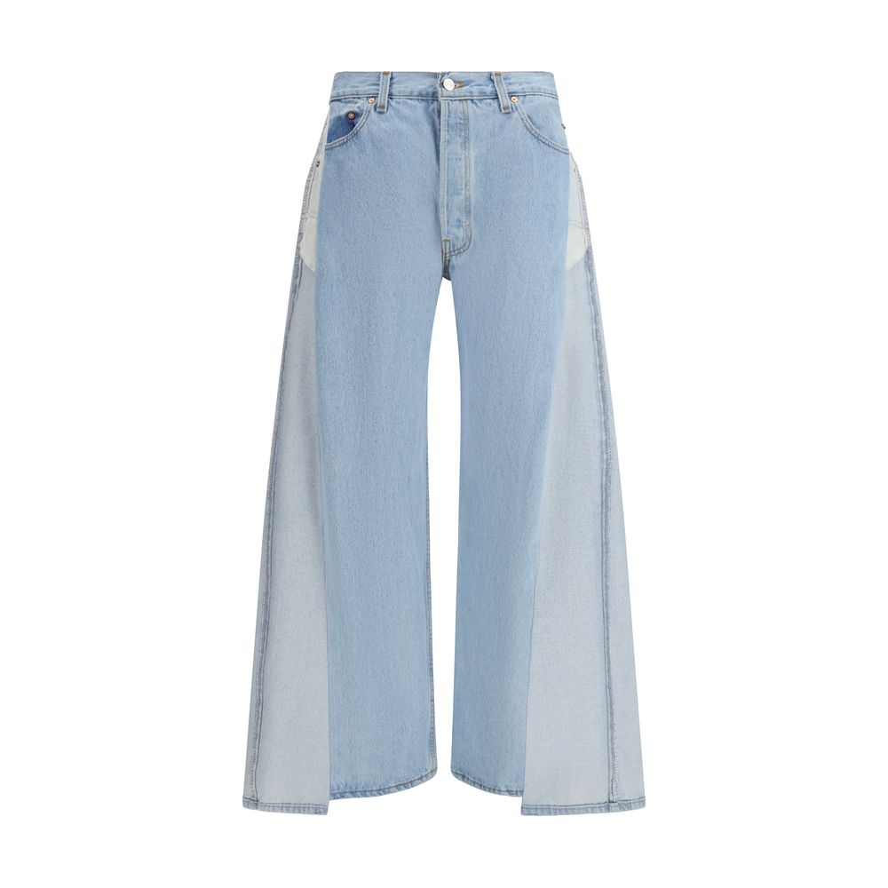 E.L.V. DENIM Jean en coton bleu Denim