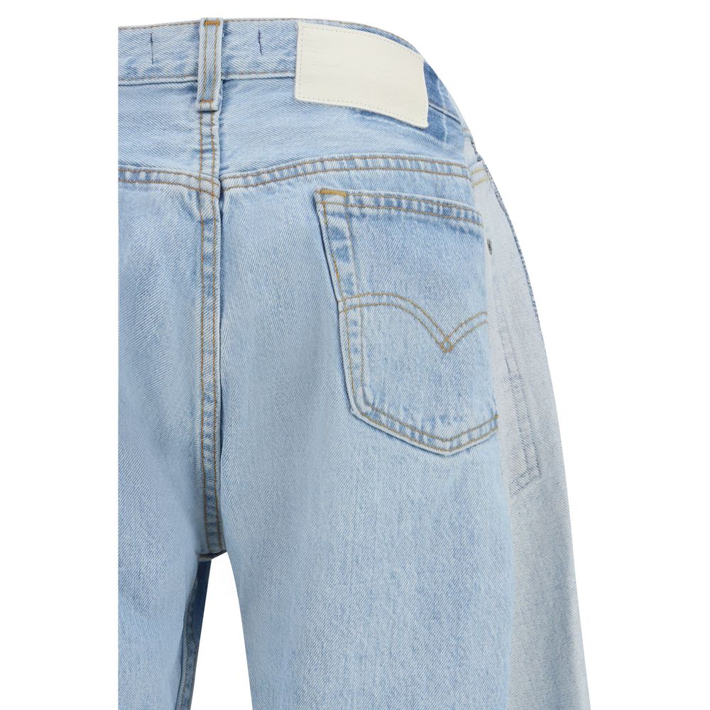 E.L.V. DENIM Jean en coton bleu Denim