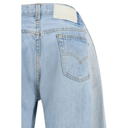 E.L.V. DENIM Jeans in denim di cotone blu