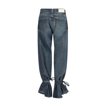 E.L.V. DENIM Jean droit en coton gris