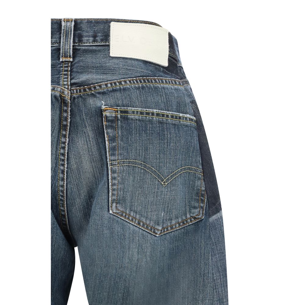 E.L.V. DENIM Jean droit en coton gris