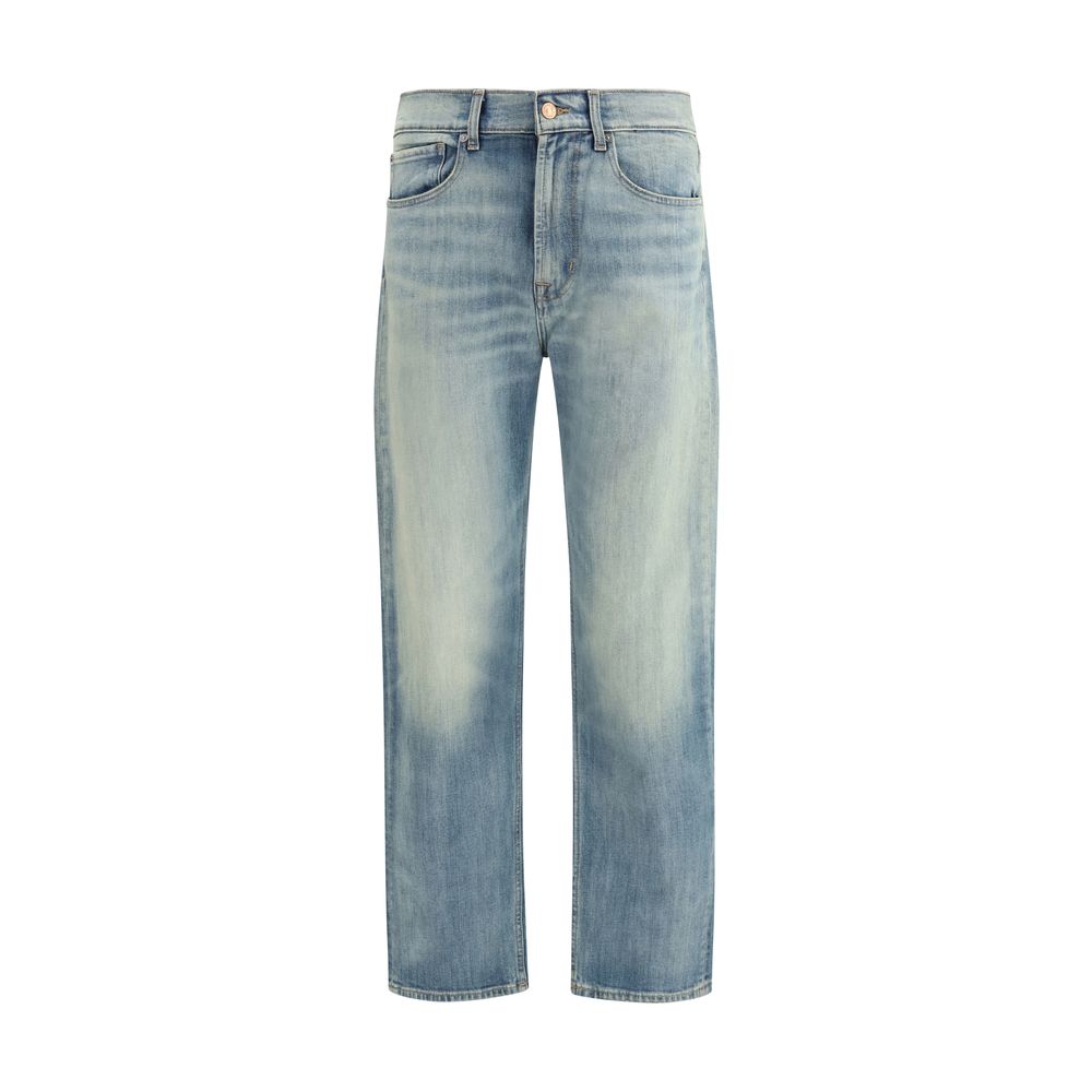 Jeans Relaxed Fit en Coton Bleu 7FOR
