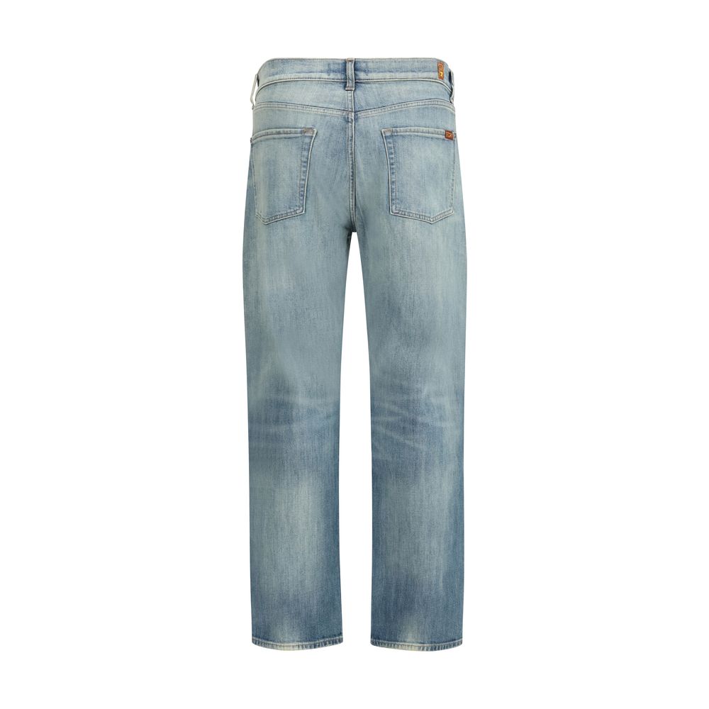 Jeans Relaxed Fit en Coton Bleu 7FOR
