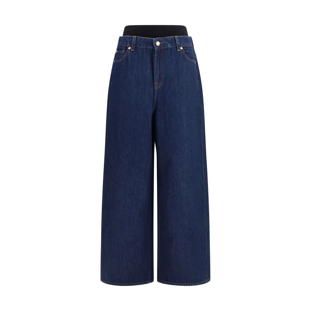 Jeans Rilassati 7FOR in Cotone Blu