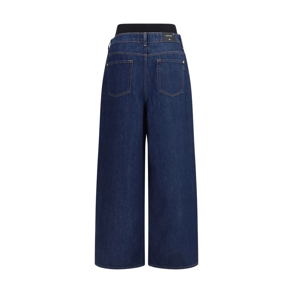 Jeans Rilassati 7FOR in Cotone Blu