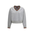 Felpa in cotone grigia Gucci
