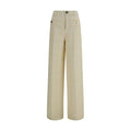 Pantaloni Casual Gucci in Cotone Beige