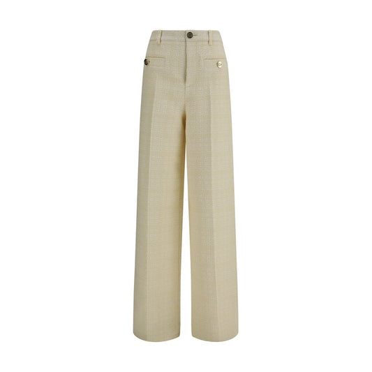 Pantaloni Casual Gucci Beige in Cotone