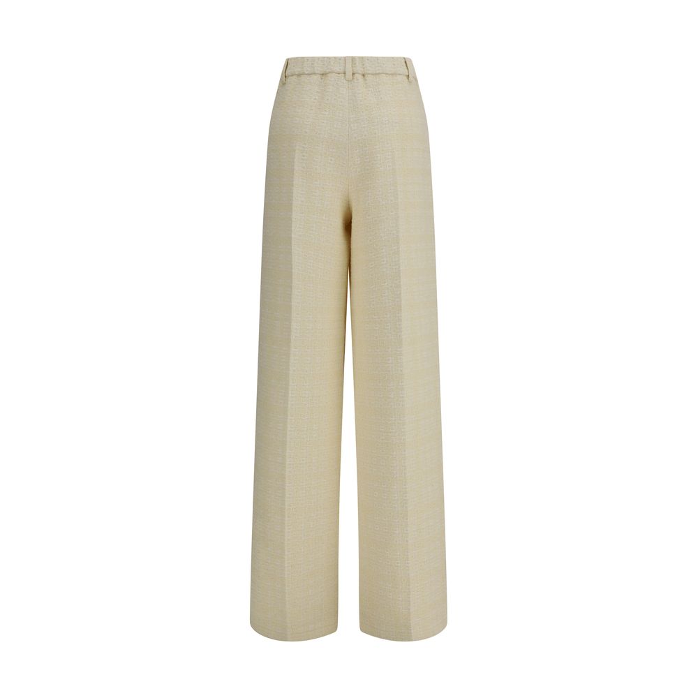 Pantaloni Casual Gucci Beige in Cotone