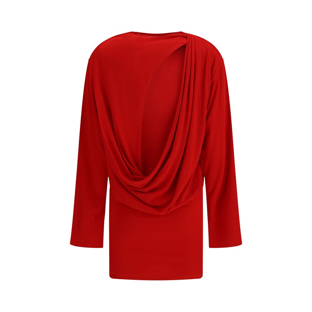 Robe de cocktail Jacquemus rouge en viscose