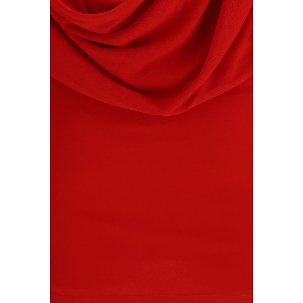 Robe de cocktail Jacquemus rouge en viscose