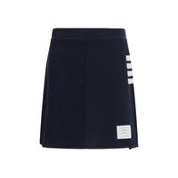 Minigonna in cotone blu Thom Browne