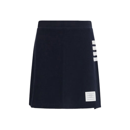 Minigonna in cotone blu Thom Browne