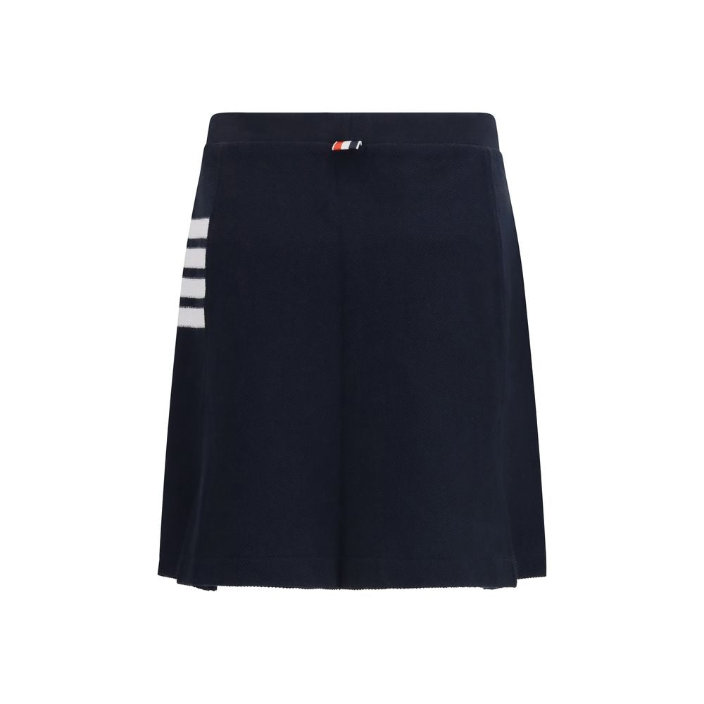 Minigonna in cotone blu Thom Browne