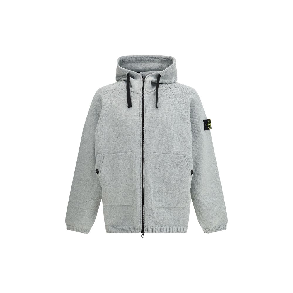 Sweat-shirt Stone Island en polyester gris