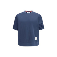 Thom Browne Abbigliamento sportivo in cotone blu