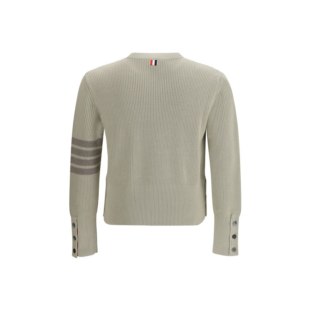 Felpa Thom Browne in cotone beige