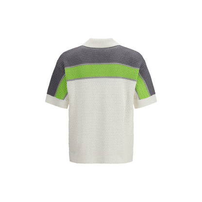 Chemise à manches courtes en coton blanc Casablanca