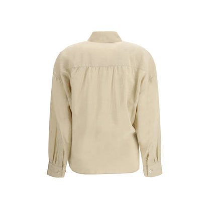 Chemise en soie beige Lemaire