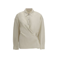 Camicia Lemaire in cotone beige