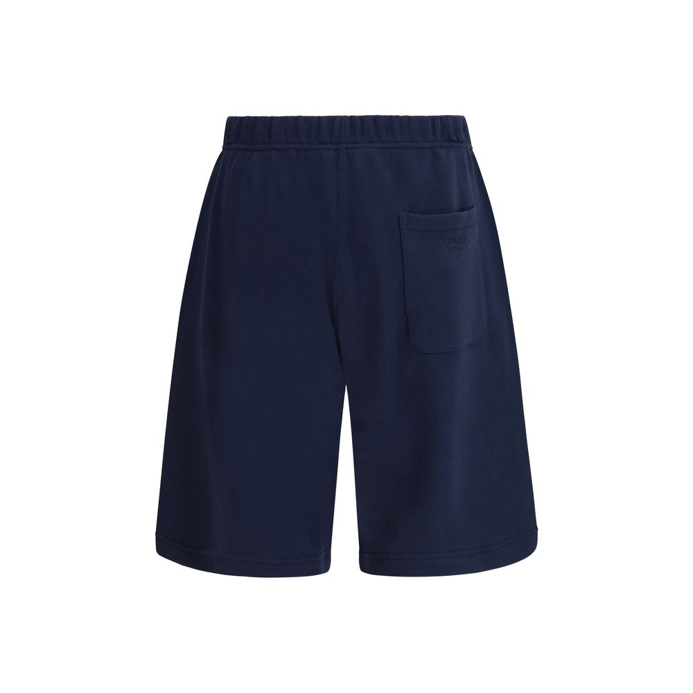 Short Kenzo Bermuda en Coton Bleu