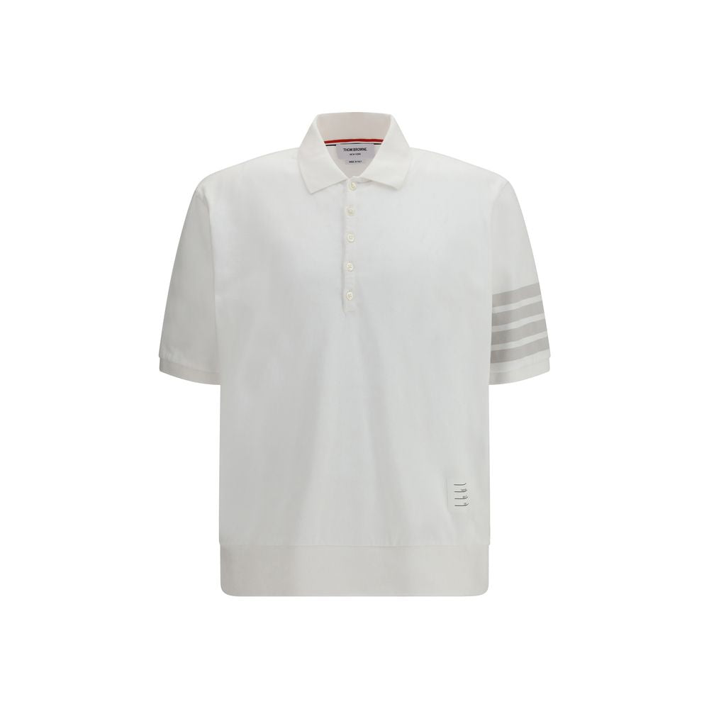 Polo Thom Browne in cotone bianco