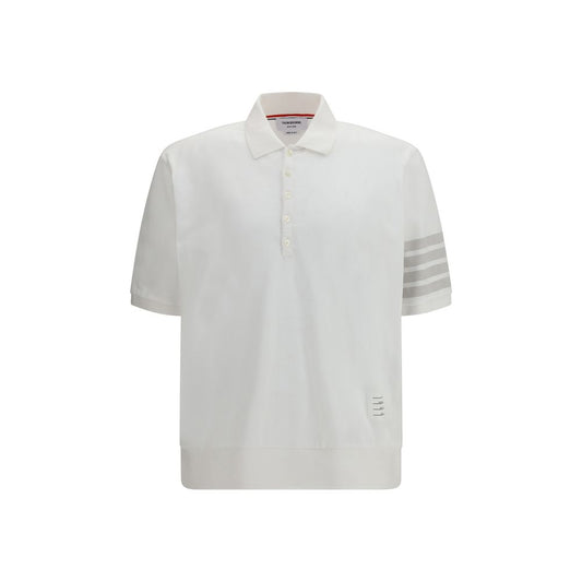 Polo Thom Browne in cotone bianco