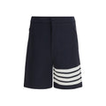 Bermuda blu in viscosa Thom Browne
