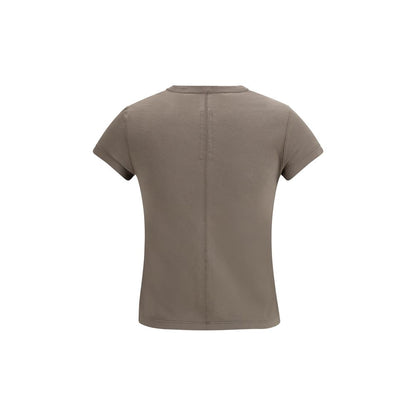 T-shirt Rick Owens in cotone marrone
